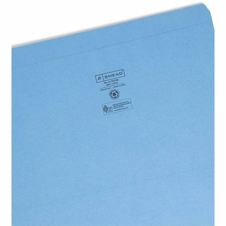 Smead Legal File Folders - Blue 3/4’’ Expansion Reinforced Tab - Top