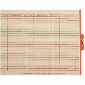 Smead File Guide OUT x 0.50’’ Tab Width 5 / Carton Printed Center Tab(s) 8.50’’ 14’’ Length Message Legal Manila