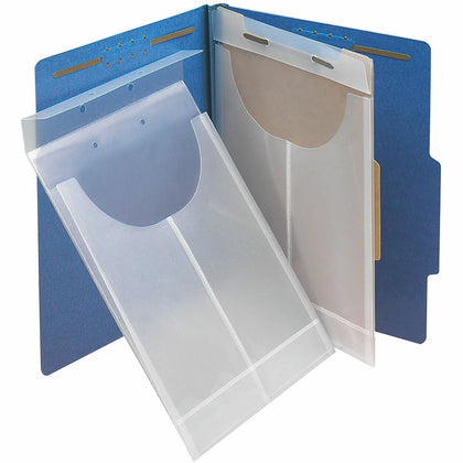 Smead Legal File Jackets: Clear Polypropylene 8 1/2’’ x 14’’ 3/4’’ Expansion - Filing Jackets & Pockets