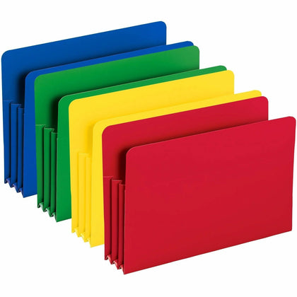 Smead Legal File Pocket: Straight Tab Cut 3.5’’ Expansion Polypropylene - 4/Pack - Filing Jackets & Pockets