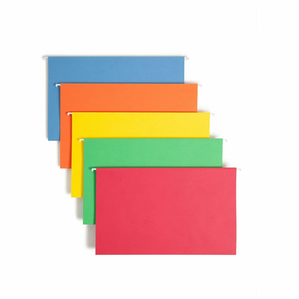 Smead Legal Hanging Folders - 1/5 Tab Cut - Assorted Colors - 25/Box - & Accessories