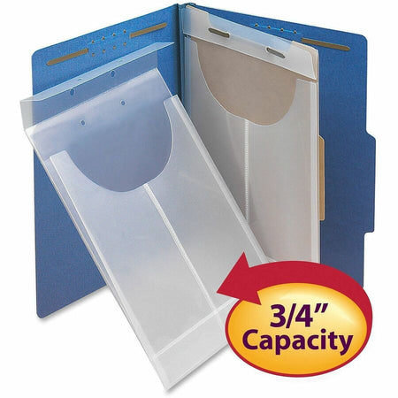 Smead Legal Letter File Jacket - 8 1/2’’ x 14’’ 11’’ - 3/4’’ Expansion - Polypropylene - Clear - 24 / Box - Filing
