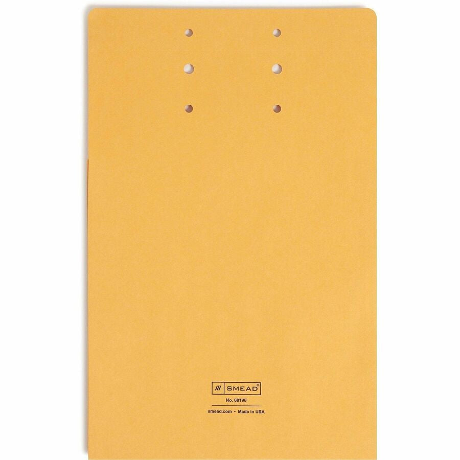 Smead Legal Letter File Jacket - 8 1/2’’ x 14’’ - 3/4’’ Expansion - 1 Pocket(s) - 7.5 pt. - Kraft - Pre-punched - 100