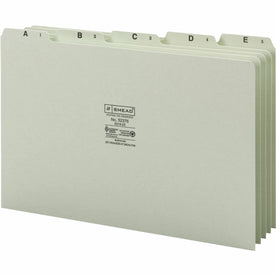 Smead A-Z 1/5 Tab Cut Recycled Legal Pressboard Guides - Assorted Tab(s) - 100% - 25 / Set - Filing