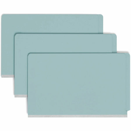 Smead Legal Recycled Classification Folder - 2’’ Expansion Blue - 10/Box - End Tab Folders