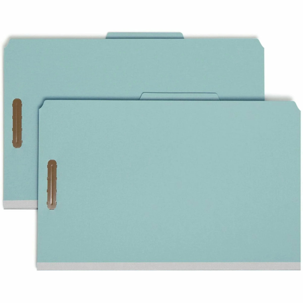 Smead Legal Recycled Classification Folders - Blue Pressboard - 3’’ Expansion - 10/Box