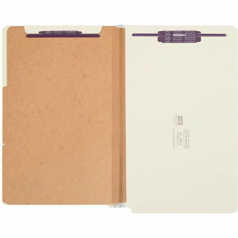 Smead Legal Recycled Classification Folders - Heavy Duty Pressboard 2’’ Expansion - 10/Box - End Tab