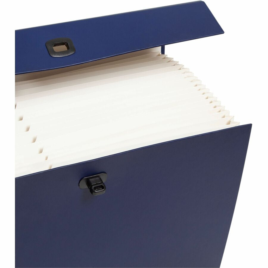 Smead Legal Recycled Expanding File - 8 1/2’’ x 14’’ - 19 Pocket(s) - Blue Green - 15% Paper - 1 Each - Files