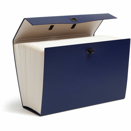 Smead Legal Recycled Expanding File - 8 1/2’’ x 14’’ - 19 Pocket(s) - Blue Green - 15% Paper - 1 Each - Files