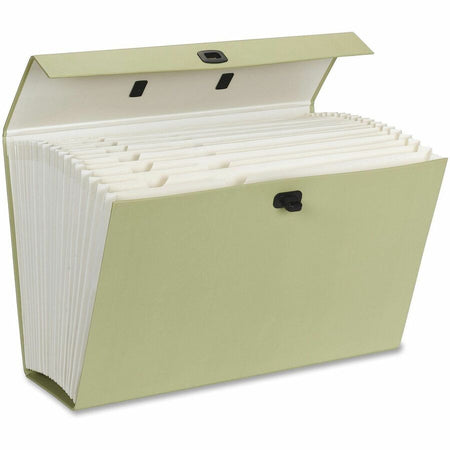 Smead Legal Recycled Expanding File - 8 1/2’’ x 14’’ - 19 Pocket(s) - Blue Green - 15% Paper - 1 Each - Files