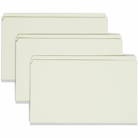 Smead Straight Tab Cut Legal Recycled Fastener Folder - 8 1/2’’ x 14’’ - 2’’ Expansion - 2 2S Fastener(s)