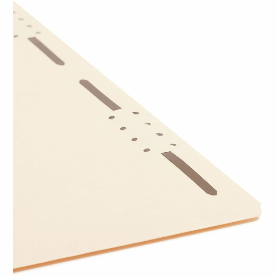 Smead Straight Tab Cut Legal Recycled Fastener Folder - 8 1/2’’ x 14’’ - 3/4’’ Expansion - 2 2K Fastener(s) - 2’’