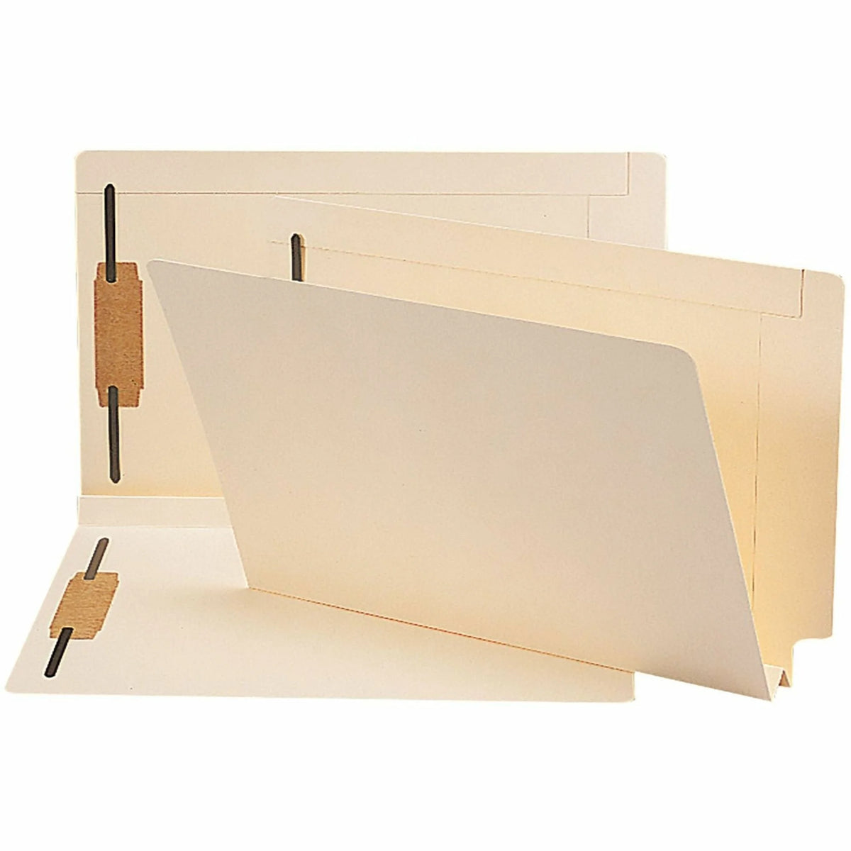 Smead Legal Recycled Fastener Folder - 8.5’’ x 14’’ - Heavyweight Manila - 50/Box - End Tab Folders