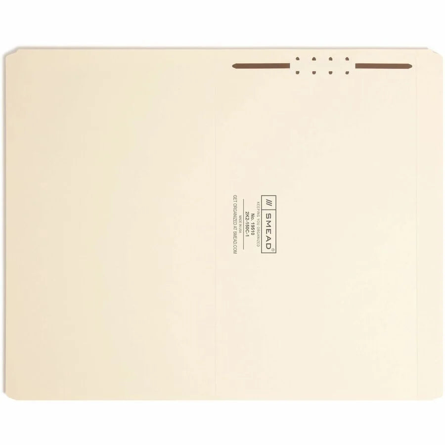 Smead Legal Recycled Fastener Folder - 8.5’’ x 14’’ - Reinforced Tab - Folders