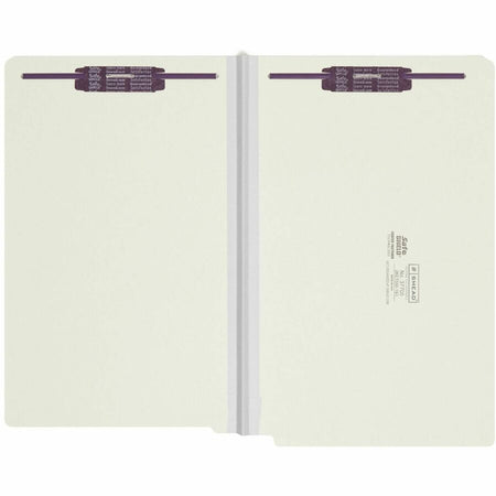 Smead Legal Recycled Fastener Folder - 8 1/2’’ x 14’’ - 1’’ Expansion - 2 2S Fastener(s) - 2’’ for - End Tab Location