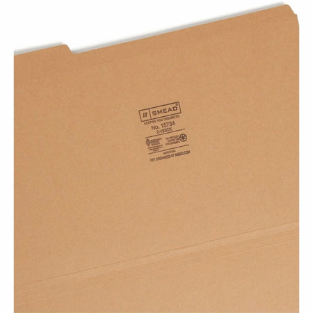 Smead Legal Recycled File Folders - 1/3 Tab Cut 8.5’’ x 14’’ 100/Box - Top