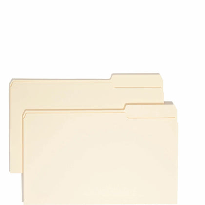 Smead Legal Recycled File Folders - 1/3 Tab Cut 8.5’’ x 14’’ 100/Box - Top