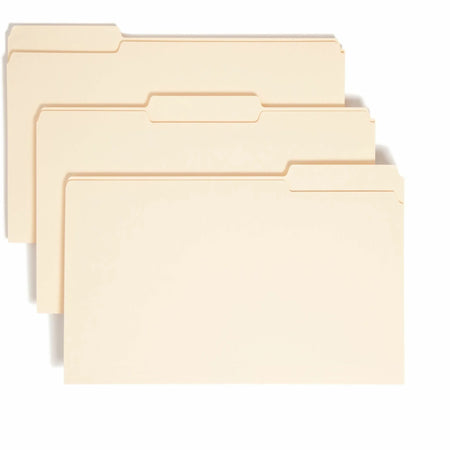 Smead Legal Recycled File Folders - 1/3 Tab Cut 8.5’’ x 14’’ 100/Box - Top