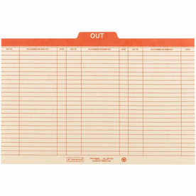 Smead 1/5 Tab Cut Legal Recycled Top File Folder - 8 1/2’’ x 14’’ - 1’’ Expansion - Location - Center Position - Filing