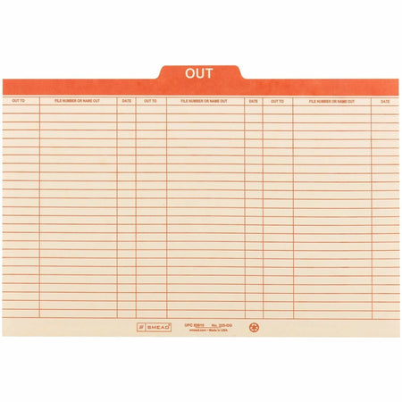 Smead Legal Recycled File Folders - 1/5 Tab Cut 1’’ Expansion - 100/Box - Filing Guides
