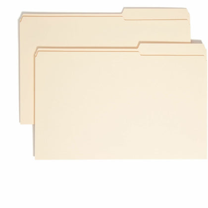 Smead Legal Recycled File Folders - Durable 2/5 Tab Cut - 100/Box - Top