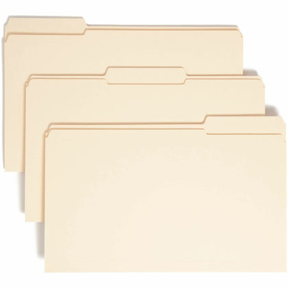 Smead Legal Recycled File Folders - Durable Top Tab 3/4’’ Expansion - 100/Box