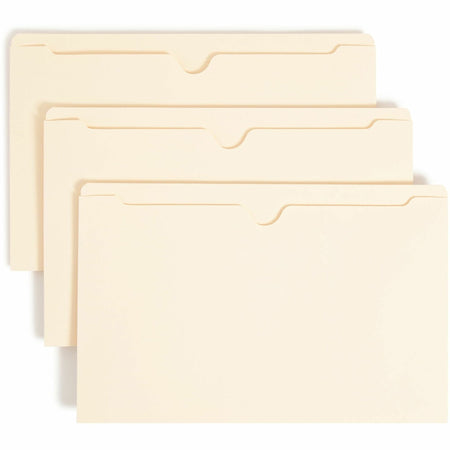 Smead Legal Recycled File Jacket - 8 1/2’’ x 14’’ - 11 pt. - 2 Plys - Manila - Reinforced Slip Resistant - 10% - 100