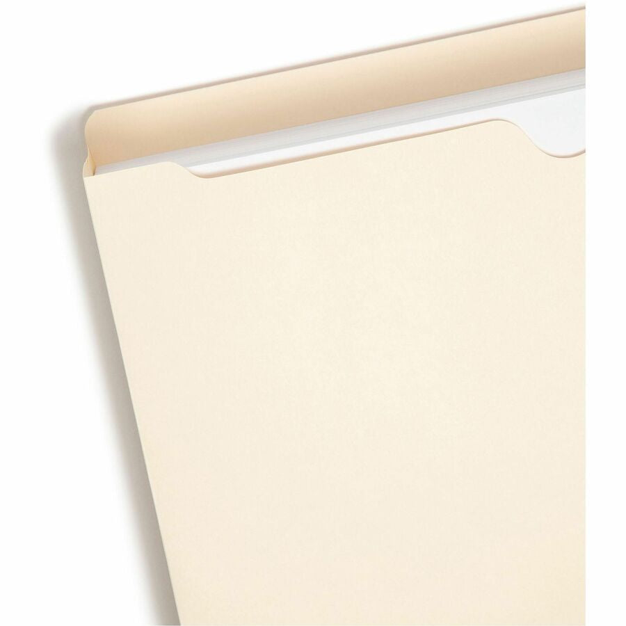 Smead Legal Recycled File Jacket - 8 1/2’’ x 14’’ - 2’’ Expansion - 11 pt. - 2 Plys - Manila - Reinforced Slip