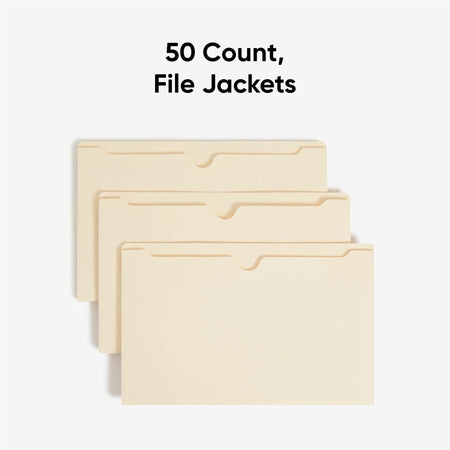 Smead Legal Recycled File Jacket - 8 1/2’’ x 14’’ - 2’’ Expansion - 11 pt. - 2 Plys - Manila - Reinforced Slip