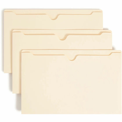 Smead Legal Recycled File Jacket: 8 1/2’’ x 14’’ 2’’ Expansion Manila - 50/Box - Filing Jackets & Pockets