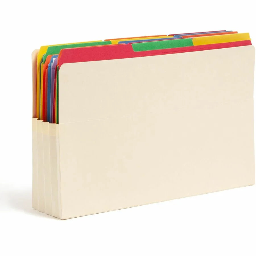 Smead Legal Recycled File Pocket - 3 1/2’’ Expansion - Tear Proof - 25/Box - End Tab Folders