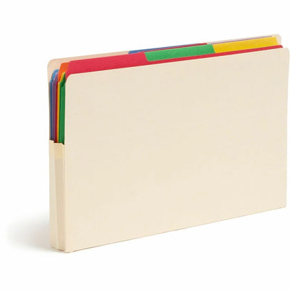 Smead Legal Recycled File Pocket - 8 1/2’’ x 14’’ - 1 3/4’’ Expansion - 25/Box - End Tab Folders