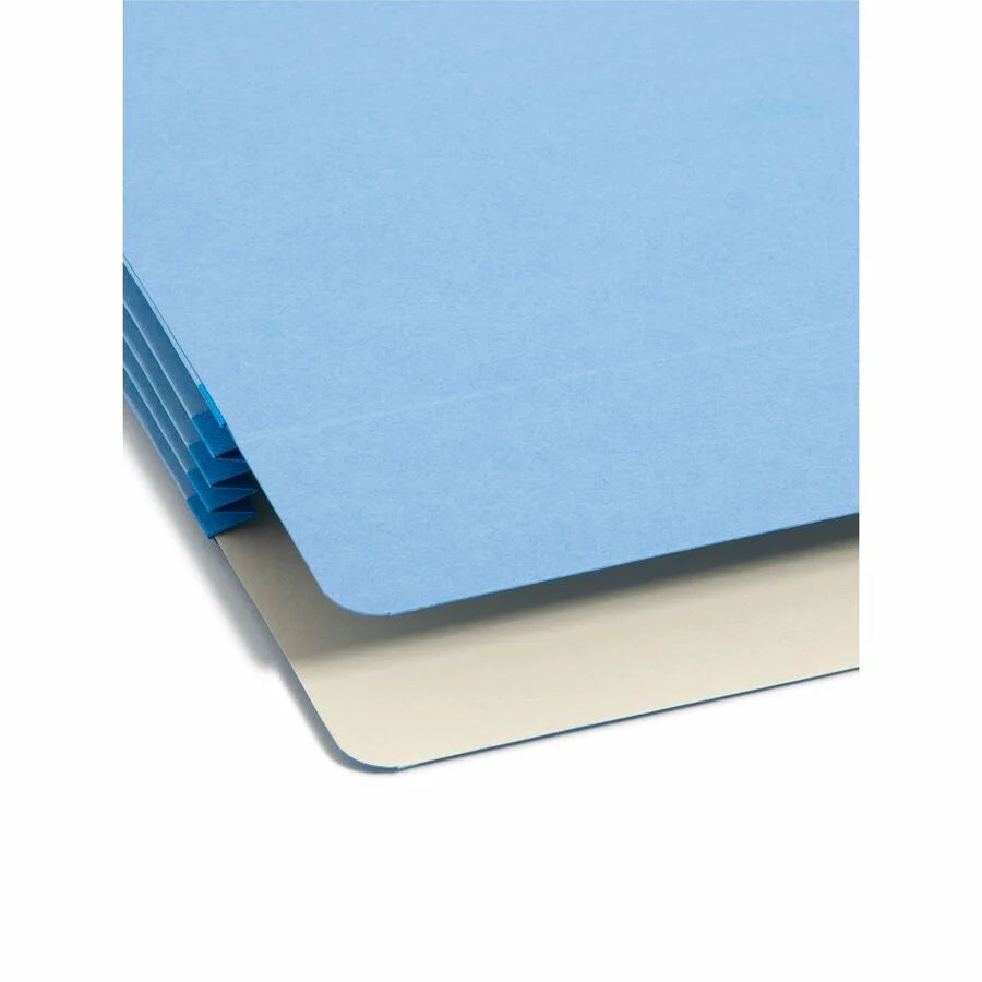 Smead Legal Recycled File Pocket - Blue - Tear Resistant - 3.5’’ Expansion - Filing Jackets & Pockets