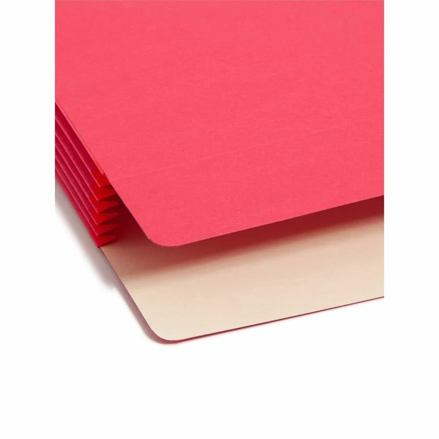 Smead Legal Recycled File Pocket - Red Tear Resistant - 5 1/4’’ Expansion - Filing Jackets & Pockets