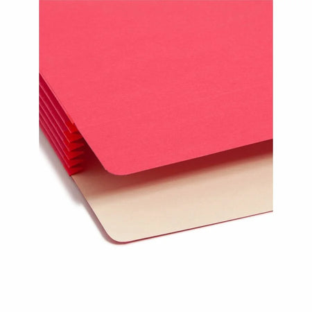 Smead Legal Recycled File Pocket - Red Tear Resistant - 5 1/4’’ Expansion - Filing Jackets & Pockets