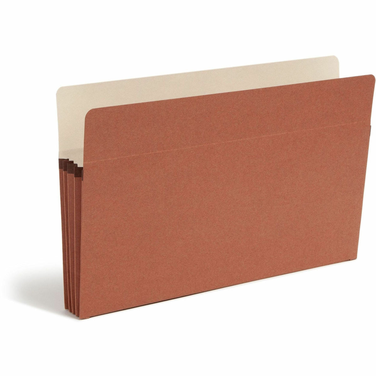 Smead Straight Tab Cut Legal Recycled File Pocket - 8 1/2’’ x 14’’ - 3 Expansion - Top Location - 12.5 pt. - Redrope