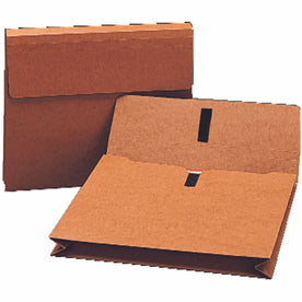 Smead Legal Recycled File Wallet - 8 1/2’’ x 14’’ - 2’’ Expansion - 12.5 pt. - Redrope - Heavy Duty Flap - 30% - 1 Each