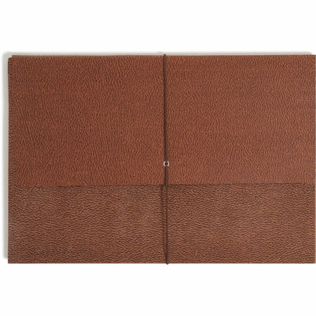Smead Legal Recycled File Wallet - 8 1/2’’ x 14’’ - 3 Expansion - Redrope - Elastic Closure Reinforced Gusset Flap