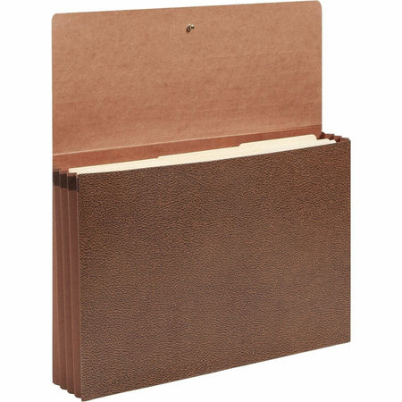 Smead Legal Recycled File Wallet - 8 1/2’’ x 14’’ - 3 Expansion - Redrope - Elastic Closure Reinforced Gusset Flap