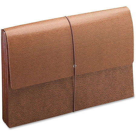 Smead Legal Recycled File Wallet - 8 1/2’’ x 14’’ - 3 Expansion - Redrope - Reinforced Gusset Elastic Closure Flap