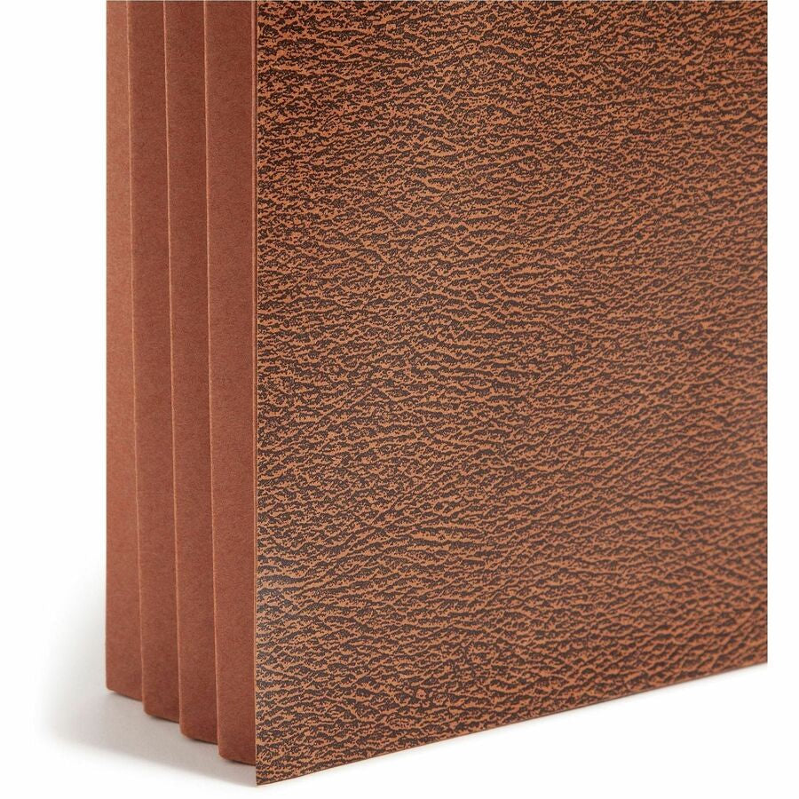Smead Legal Recycled File Wallet - 8 1/2’’ x 14’’ - 3 Expansion - Redrope - Elastic Closure Reinforced Gusset Flap