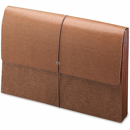 Smead Legal Recycled File Wallet - 8 1/2’’ x 14’’ - 3 Expansion - Redrope - Reinforced Gusset Elastic Closure Flap