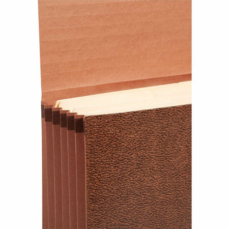 Smead Legal Recycled File Wallet - 8 1/2’’ x 14’’ - 5 1/4’’ Expansion - Redrope - Reinforced Gusset Tear Proof Elastic