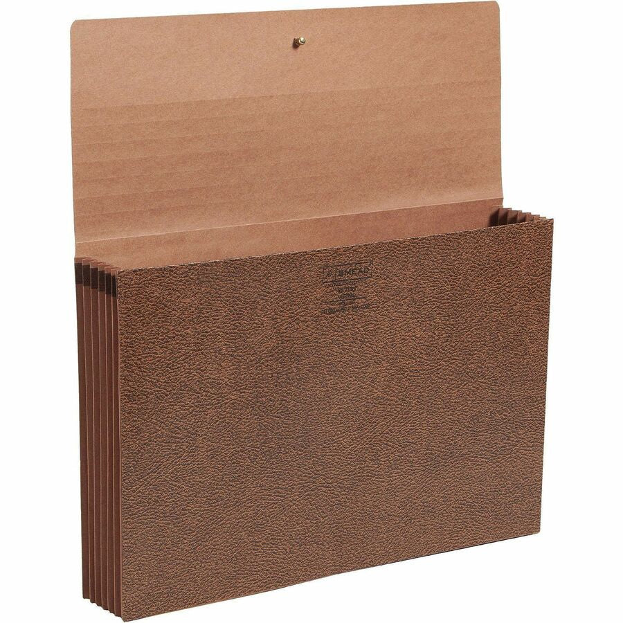 Smead Legal Recycled File Wallet - 8 1/2’’ x 14’’ - 5 1/4’’ Expansion - Redrope - Reinforced Gusset Tear Proof Elastic