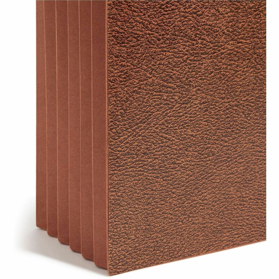 Smead Legal Recycled File Wallet - 8 1/2’’ x 14’’ - 5 1/4’’ Expansion - Redrope - Reinforced Gusset Tear Proof Elastic