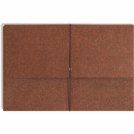 Smead Legal Recycled File Wallet - 8 1/2’’ x 14’’ - 5 1/4’’ Expansion - Redrope - Reinforced Gusset Tear Proof Elastic