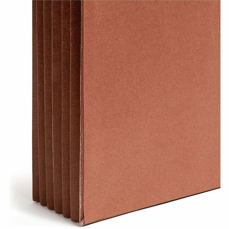 Smead Legal Recycled File Wallet - 8 1/2’’ x 14’’ - 5 1/4’’ Expansion - End Tab Location - 12.5 pt. - Redrope