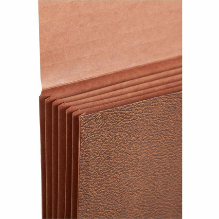 Smead Legal Recycled File Wallet - 8 1/2’’ x 14’’ - Capacity5 1/4’’ Expansion - 6 Pocket(s) - Redrope - 30% Paper - 10