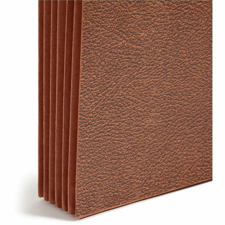 Smead Legal Recycled File Wallet - 8 1/2’’ x 14’’ - Capacity5 1/4’’ Expansion - 6 Pocket(s) - Redrope - 30% Paper - 10