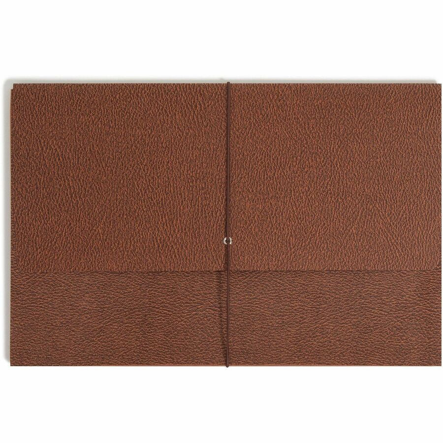 Smead Legal Recycled File Wallet - 8 1/2’’ x 14’’ - Capacity5 1/4’’ Expansion - 6 Pocket(s) - Redrope - 30% Paper - 10